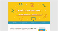 Desktop Screenshot of kesaduunari.fi