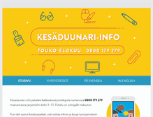 Tablet Screenshot of kesaduunari.fi